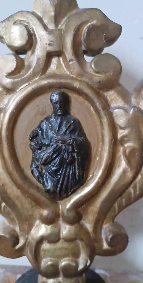 End Piece Of An Antique 18th Century Italian Pastoral Staff photo Home Decor