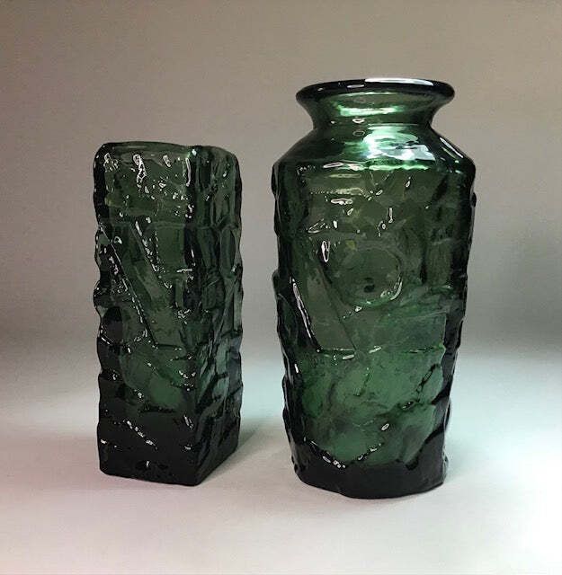 Göte Augustsson. Vases, Ruda Glasbruk (Sweden, 1960s)