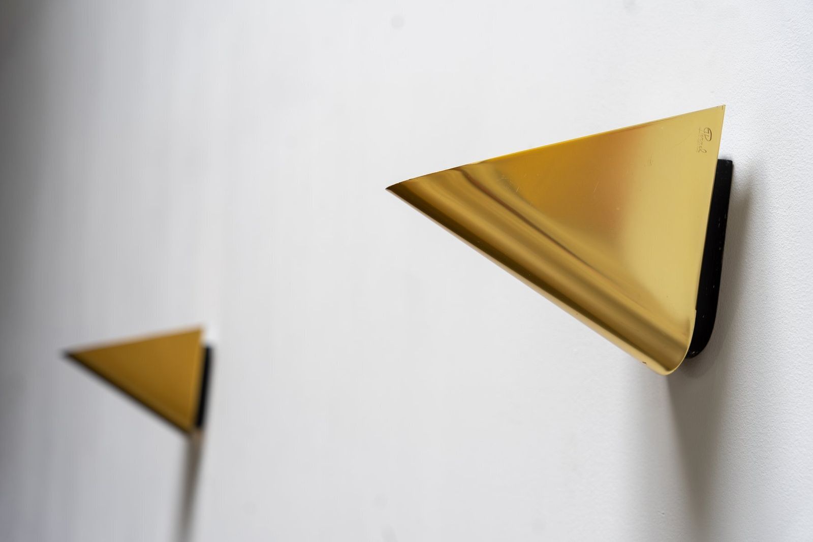 Brass Wall Sconces By Jean Perzel For Atelier Perzel, France, 1960s, Set Of 2 photo buy