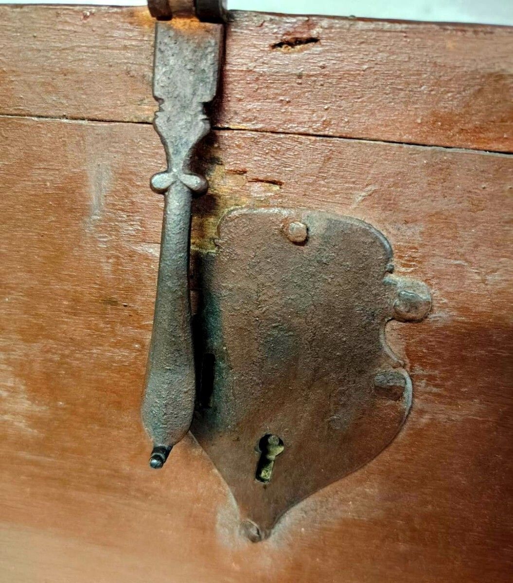 photo furniture Antique Wooden Box From The 17th Century