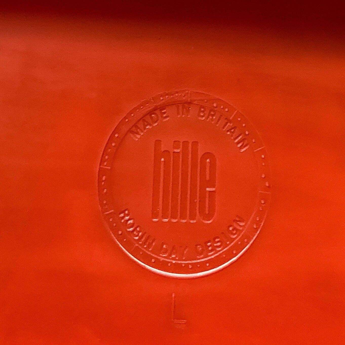 Robin Day For Hille Early Original Orange Hille Bucket Armchair Chair 70s photo 150.0