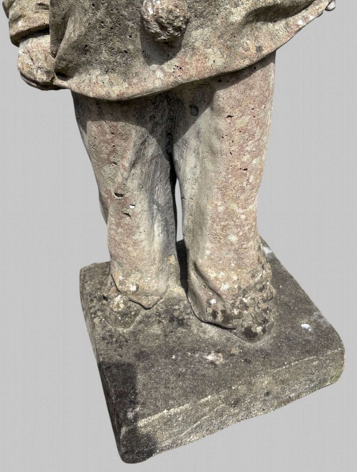 A Lucas Stone Clown/Pierrot Style Garden Ornament photo 255.0
