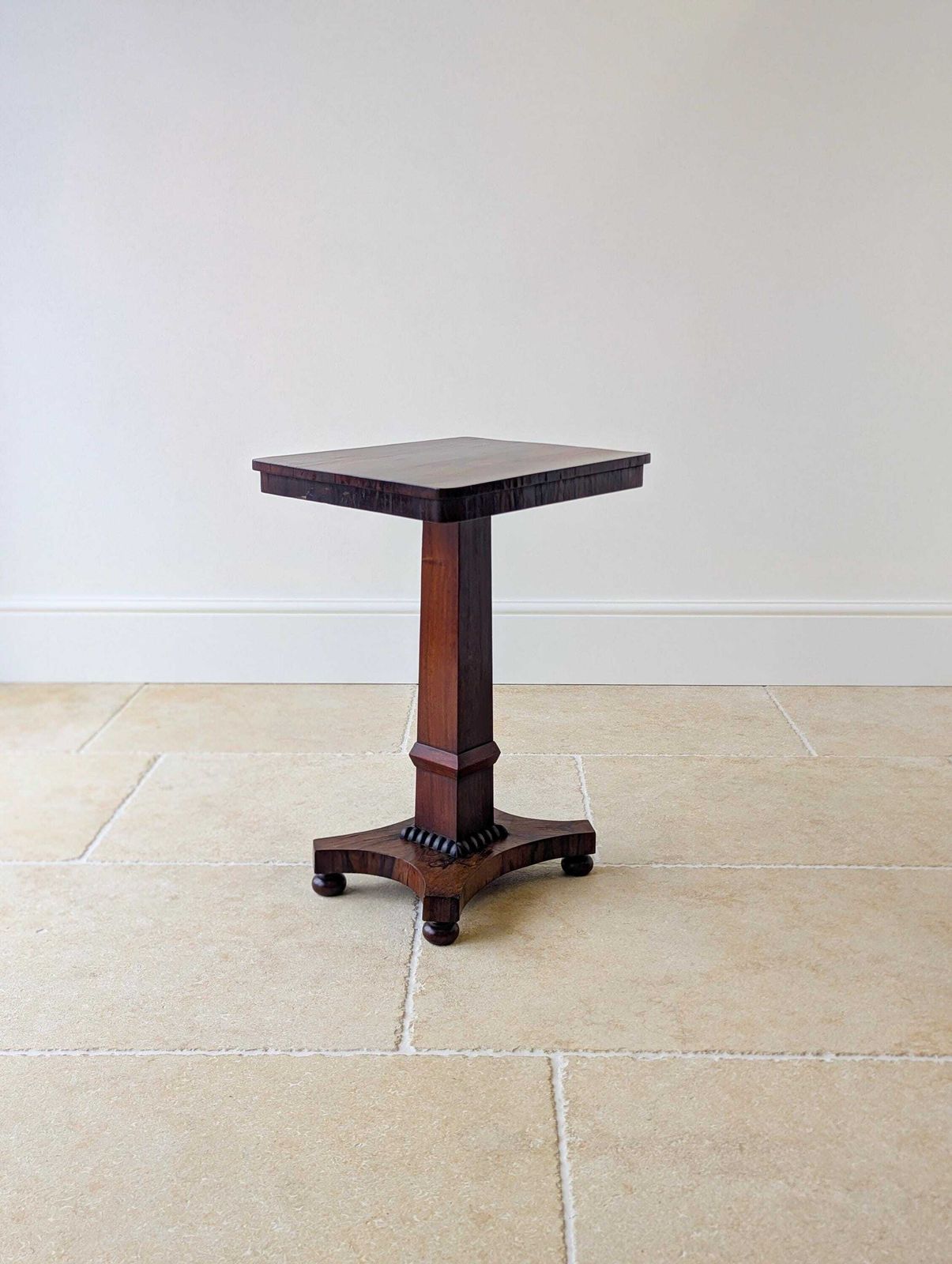 Furniture Antique Regency Rosewood Pedestal Occasional Table C.1820 photo