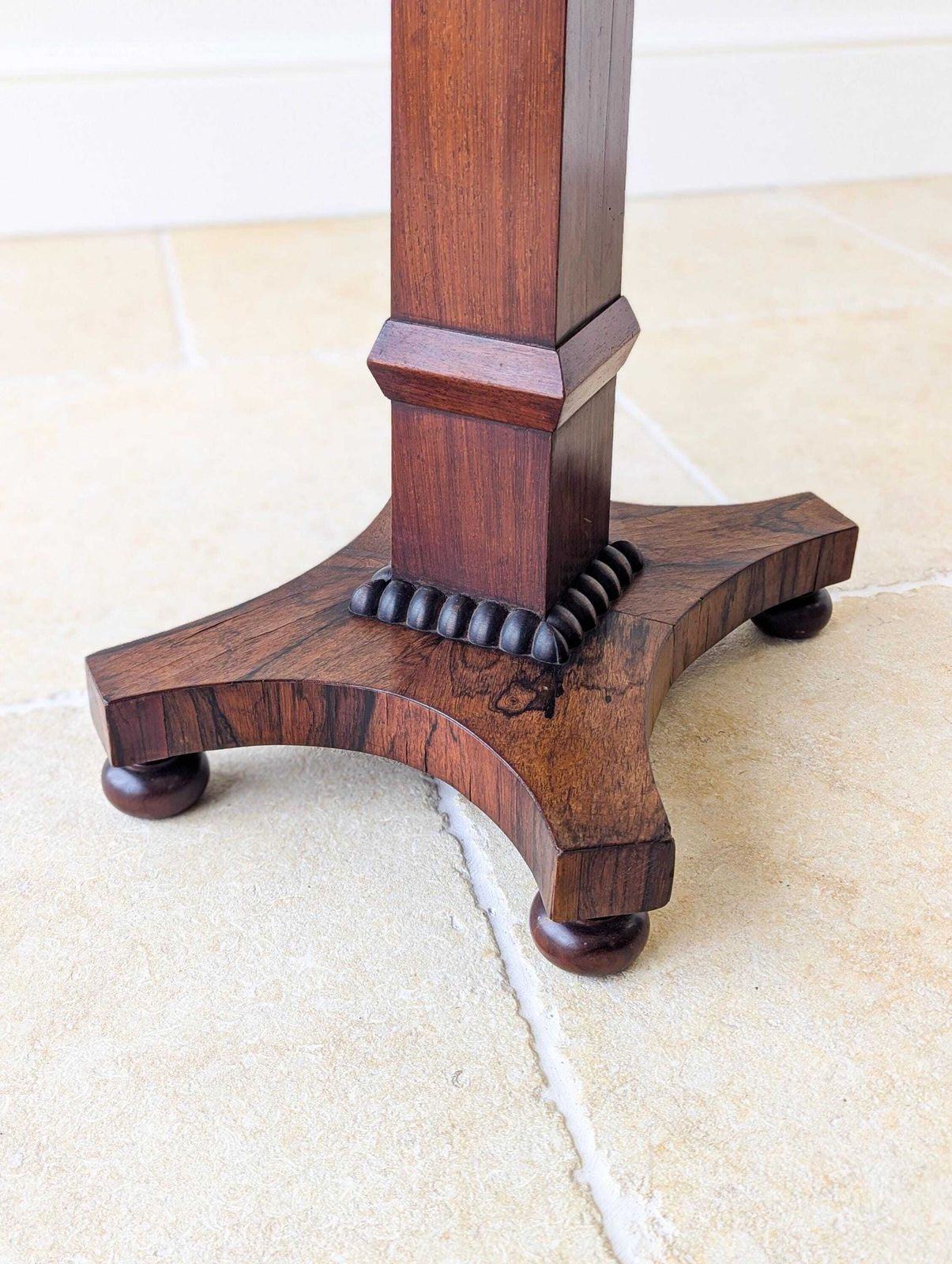 745.0 Antique Regency Rosewood Pedestal Occasional Table C.1820 photo
