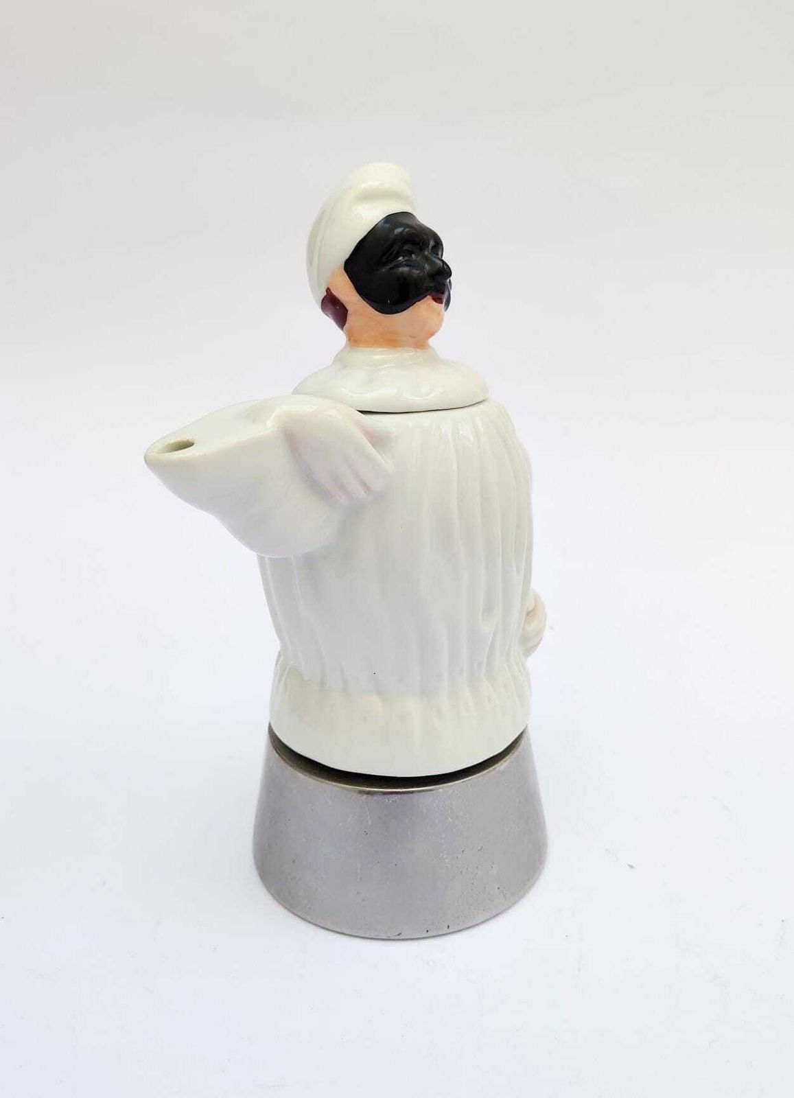 Pulcinella Neapolitan Moka Pot, 3 Cups, Ceramic, Vintage Mokart Design, 1980s photo furniture
