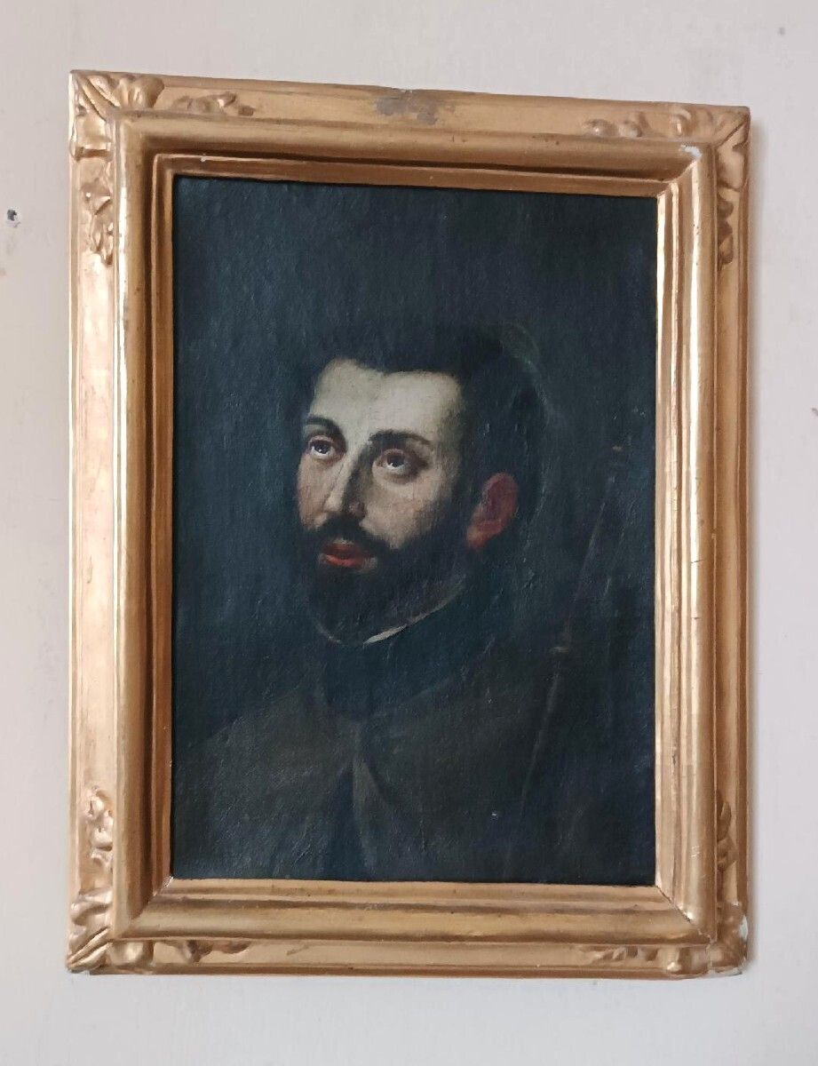 Antique Painting Of Saint Francis Xavier   Italian School, Late 17th Century photo furniture