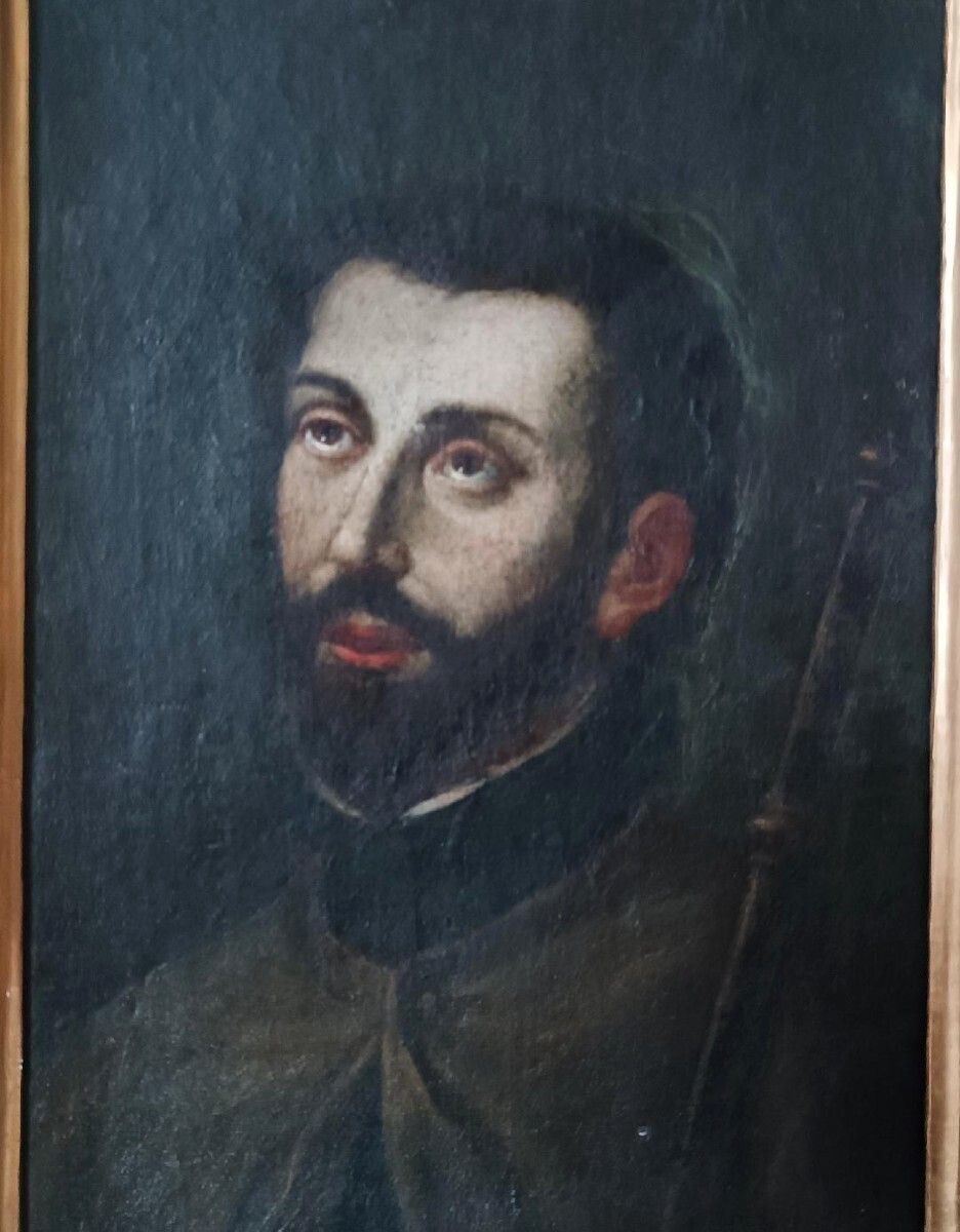 Antique Painting Of Saint Francis Xavier   Italian School, Late 17th Century photo Art