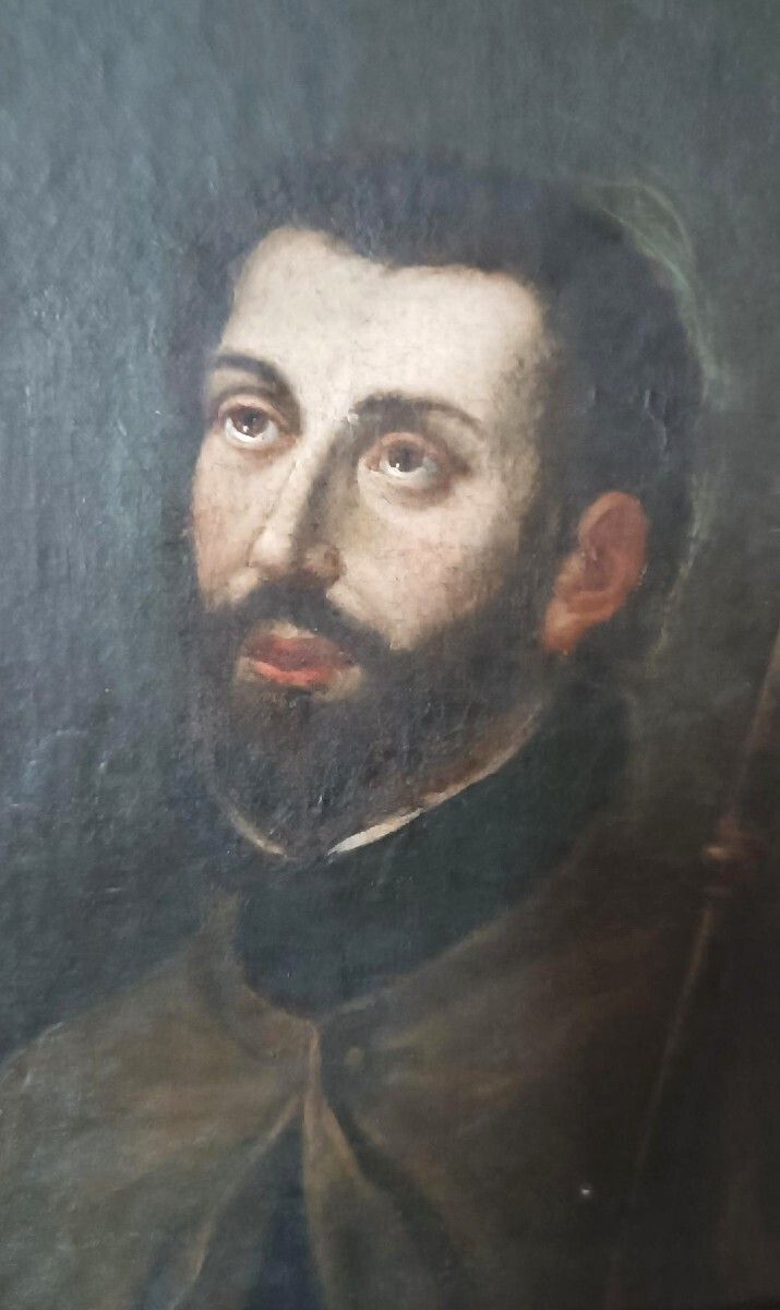 Antique Painting Of Saint Francis Xavier   Italian School, Late 17th Century photo 568.0