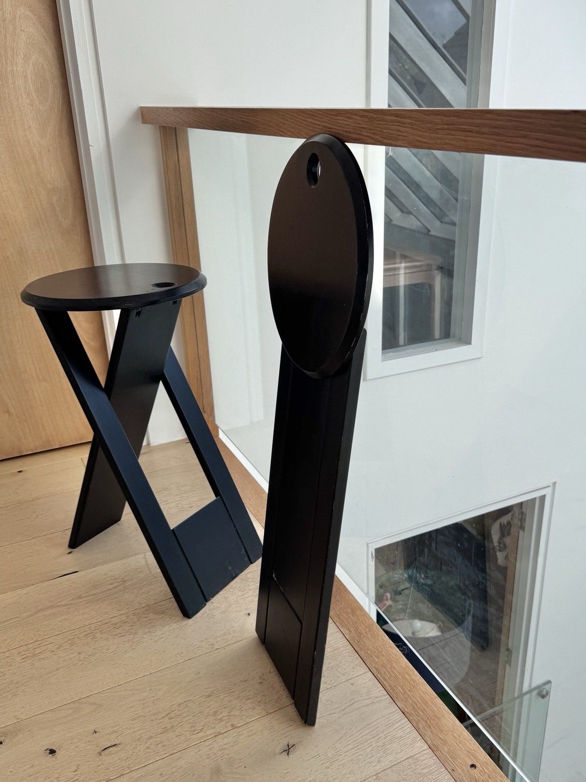 photo furniture A Pair Of Tall Suzy Stools By Adrian Reed For Princes Design Works Ltd Black Ash