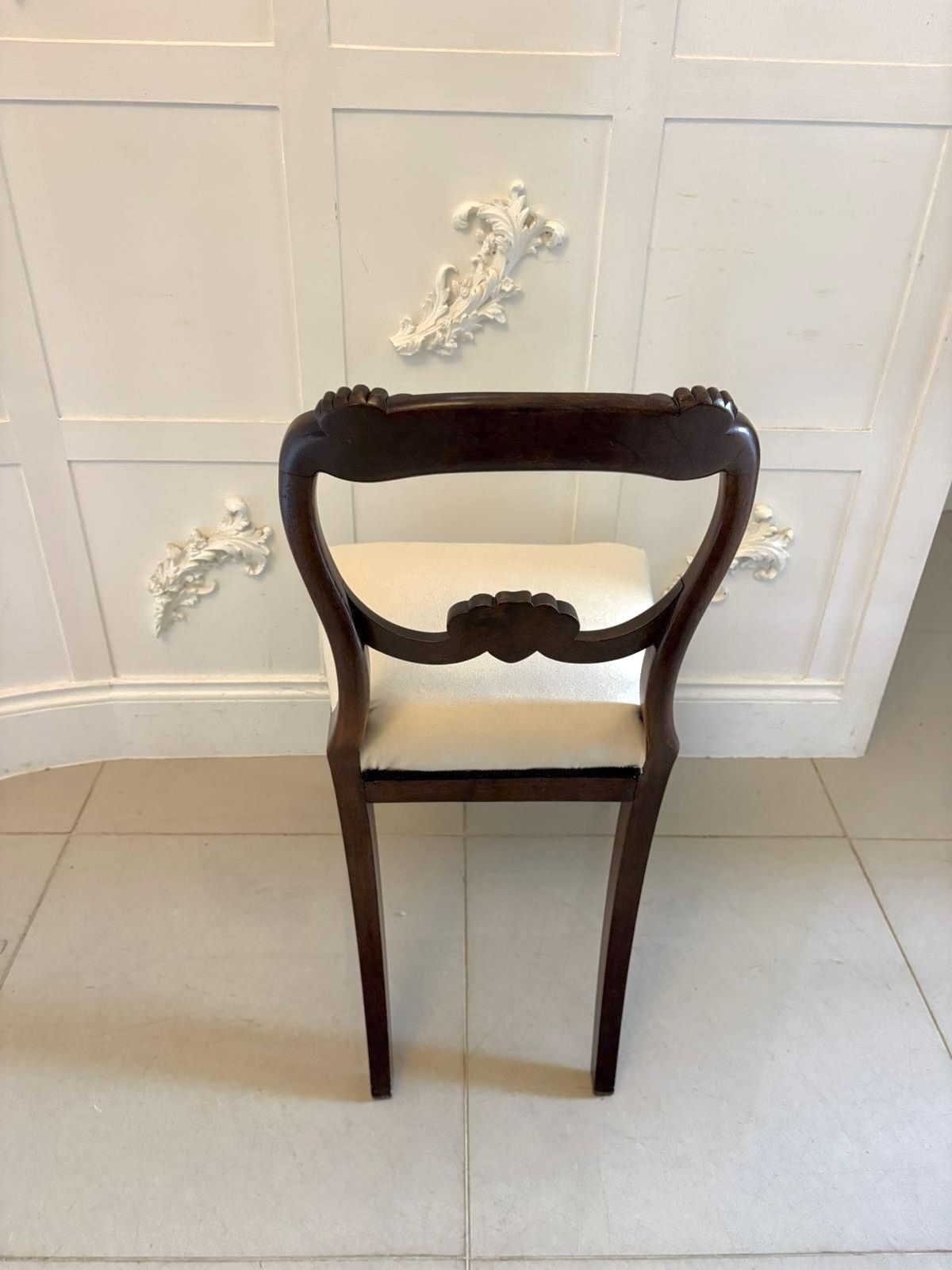 Antique Set Of 10 English 19th Century Carved Mahogany Dining Chairs photo Furniture