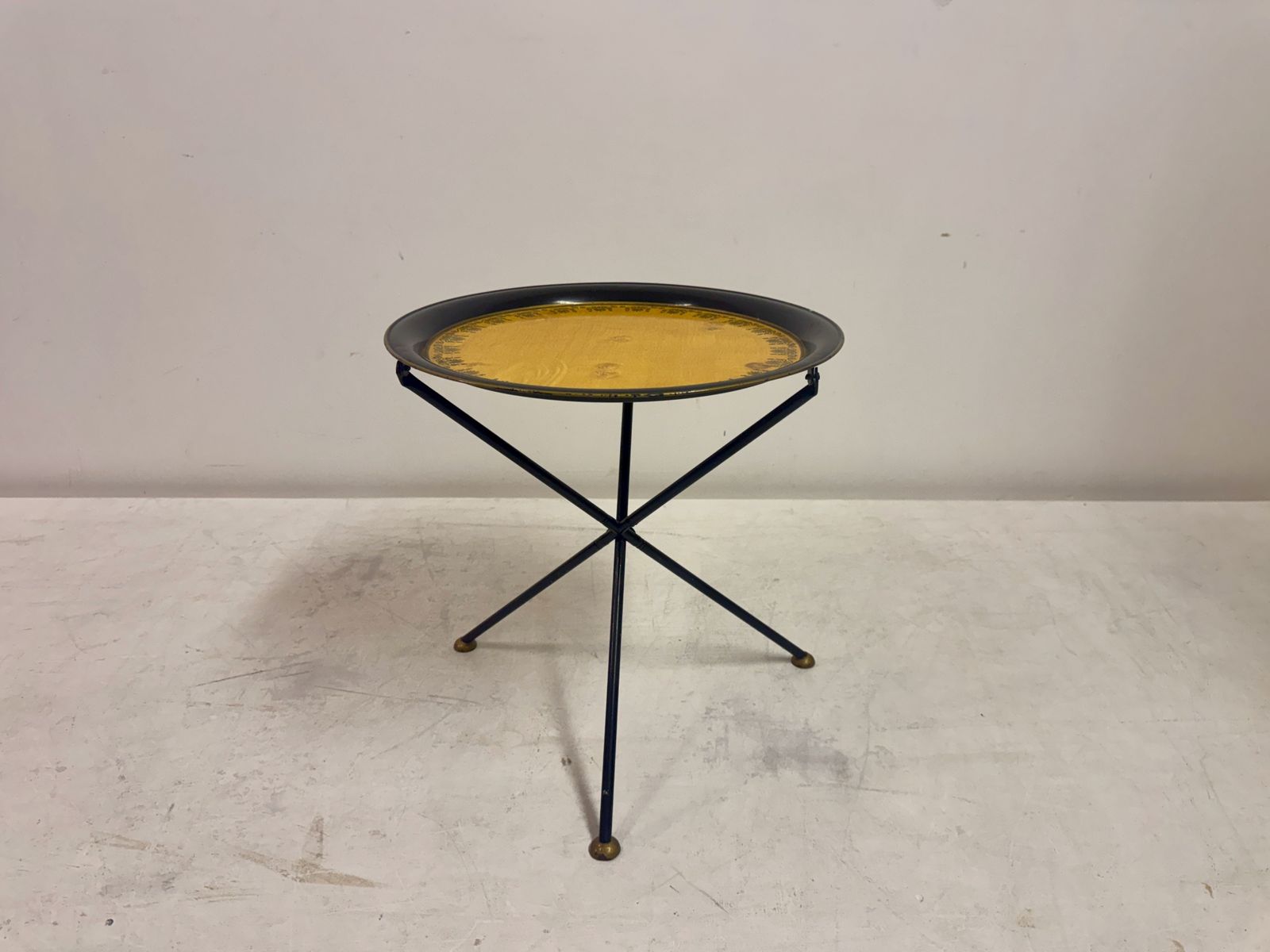 1970s Folding Metal Table In The Style Of Christian Dior photo furniture
