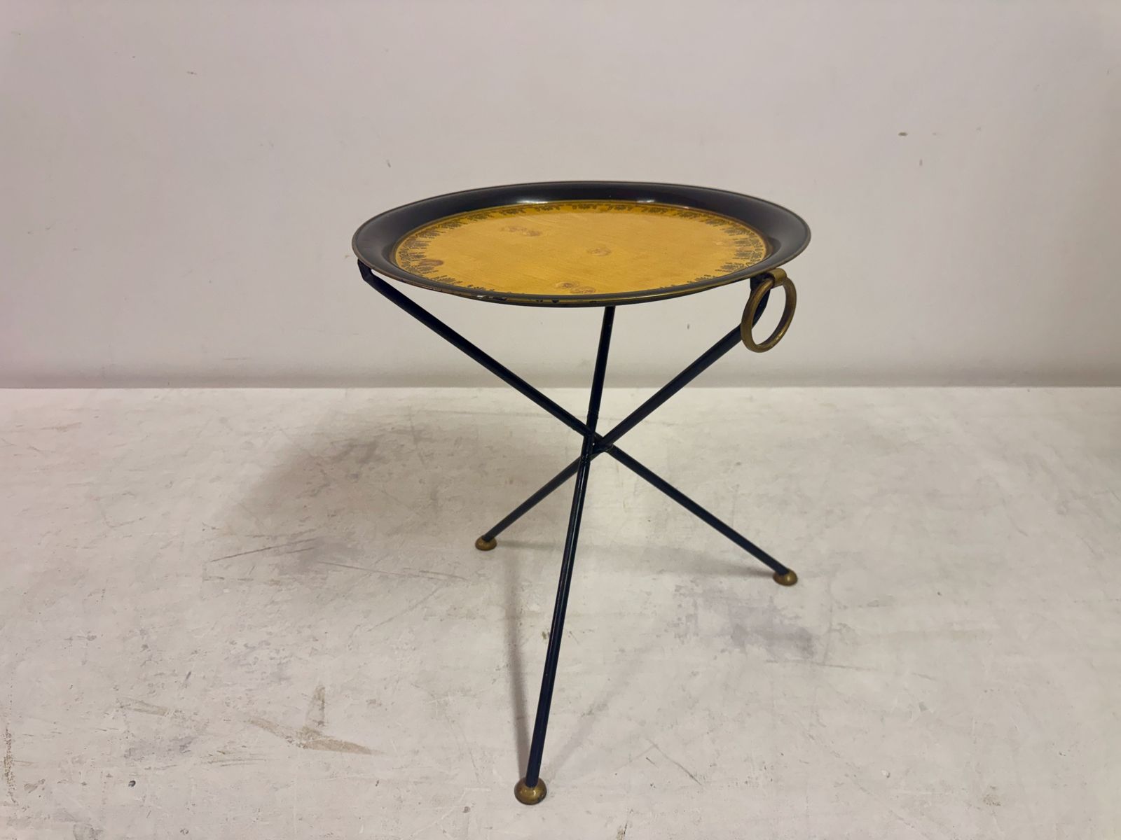 1970s Folding Metal Table In The Style Of Christian Dior photo buy