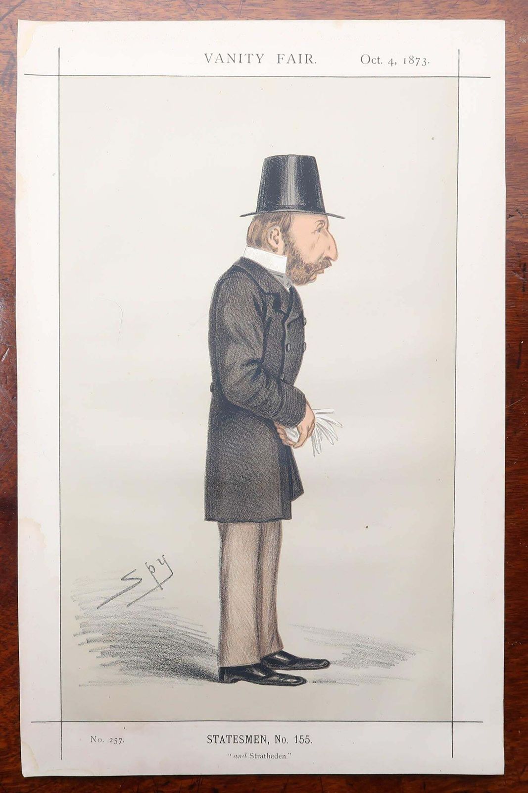 photo furniture Set Of 12 Original Antique Vanity Fair " Spy " Prints Of " Statesmen ". 1873