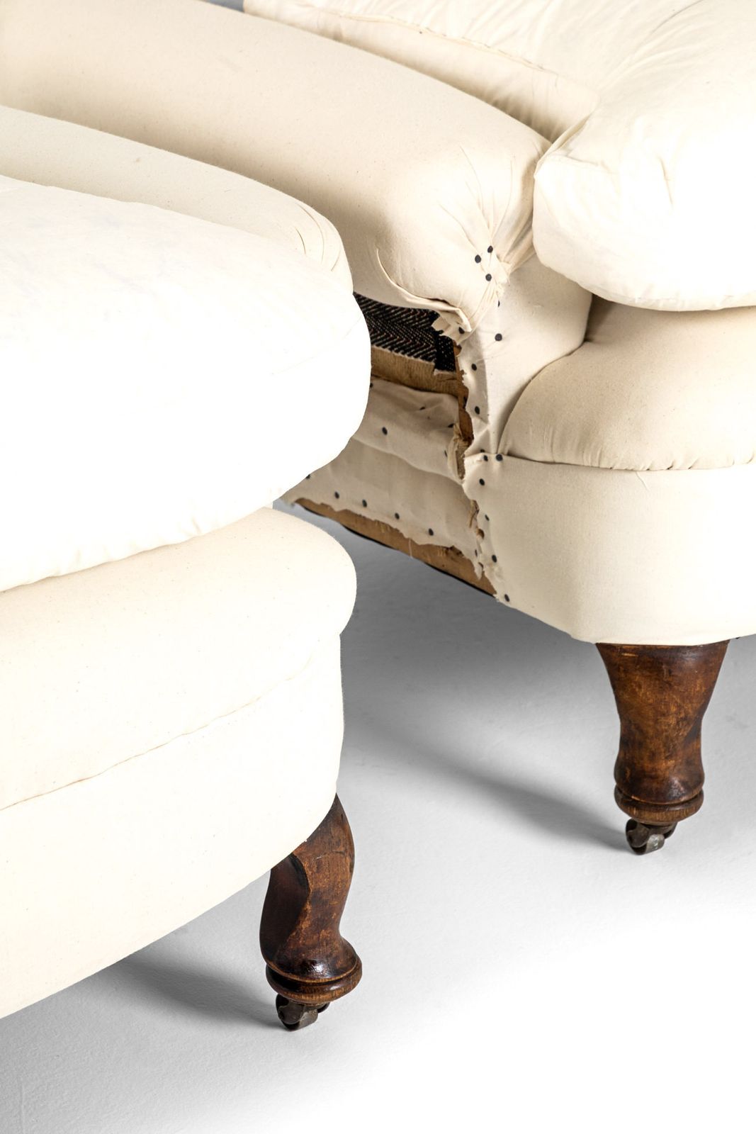 Pair Of 19th Century Armchairs In Calico photo vinterior