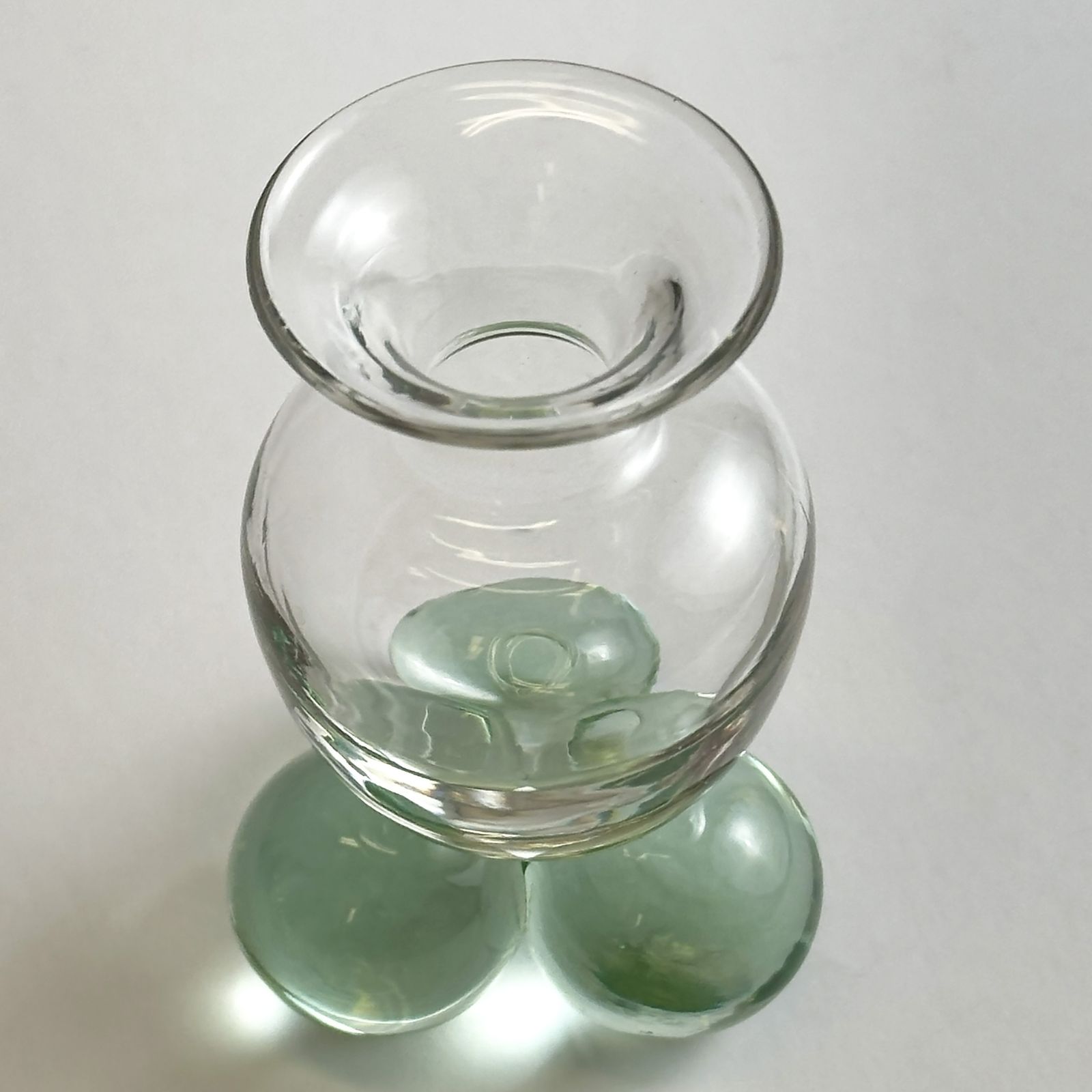 Harrach Soap Bubble Bud Vase, Antique Bohemian Czech Glass, Circa 1900 photo buy