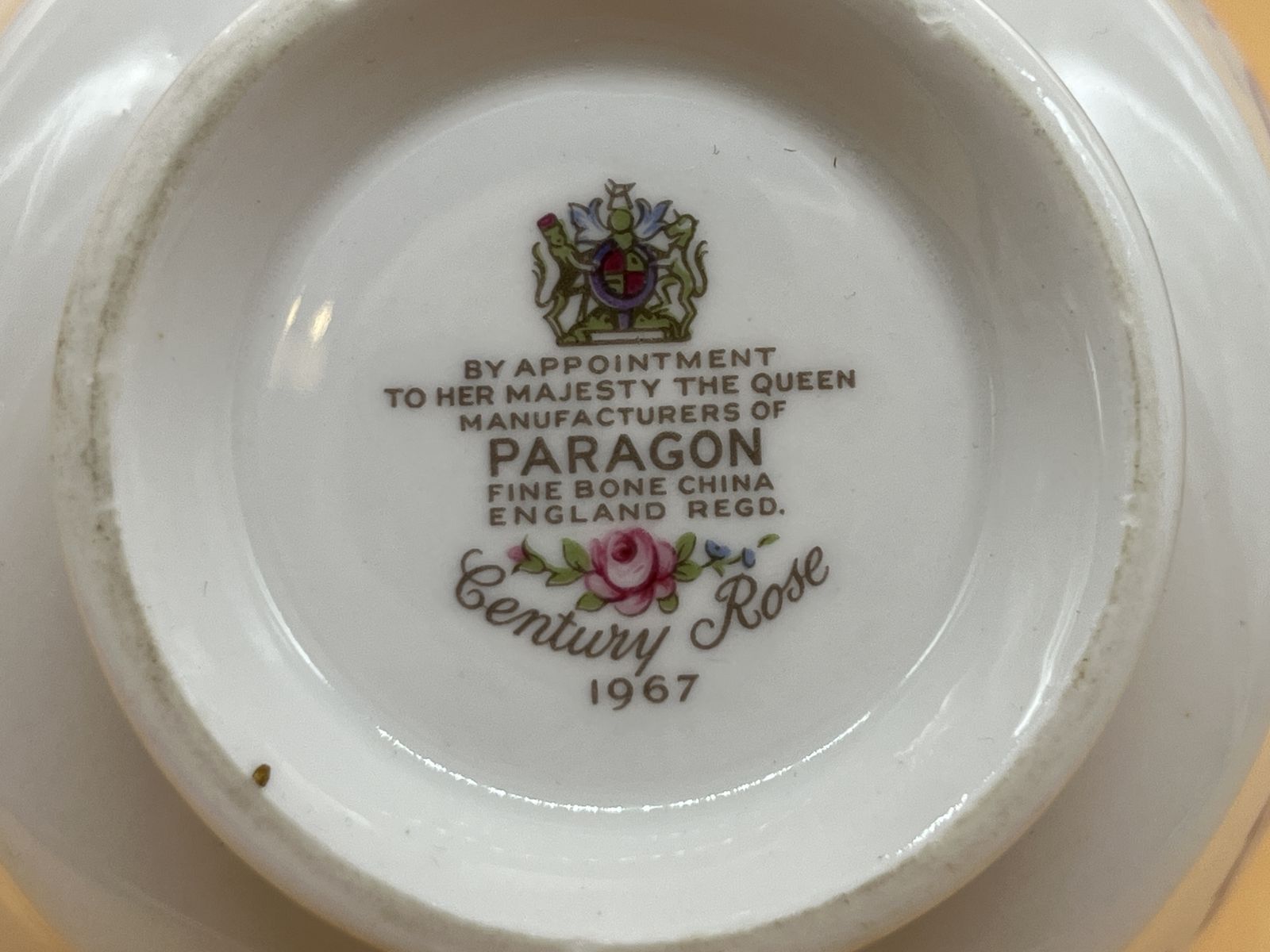 Vintage Paragon China Century Rose Creamer & Open Sugar Bowl Set. C1967. photo buy