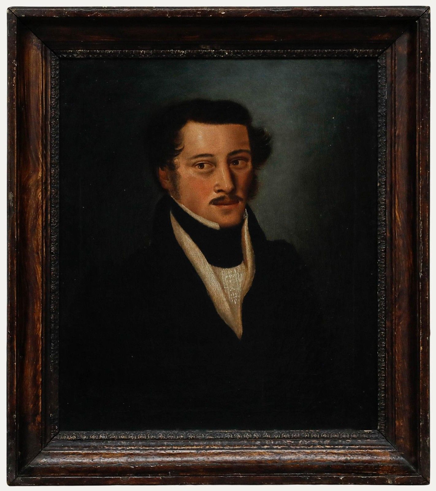 Biedermeier School Early 19th Century Oil Portrait Of A Gentleman