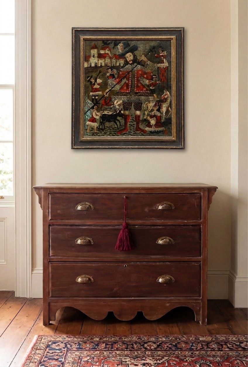 Cuzco School 18th Century Oil Saint Isidore Of Madrid photo for sale