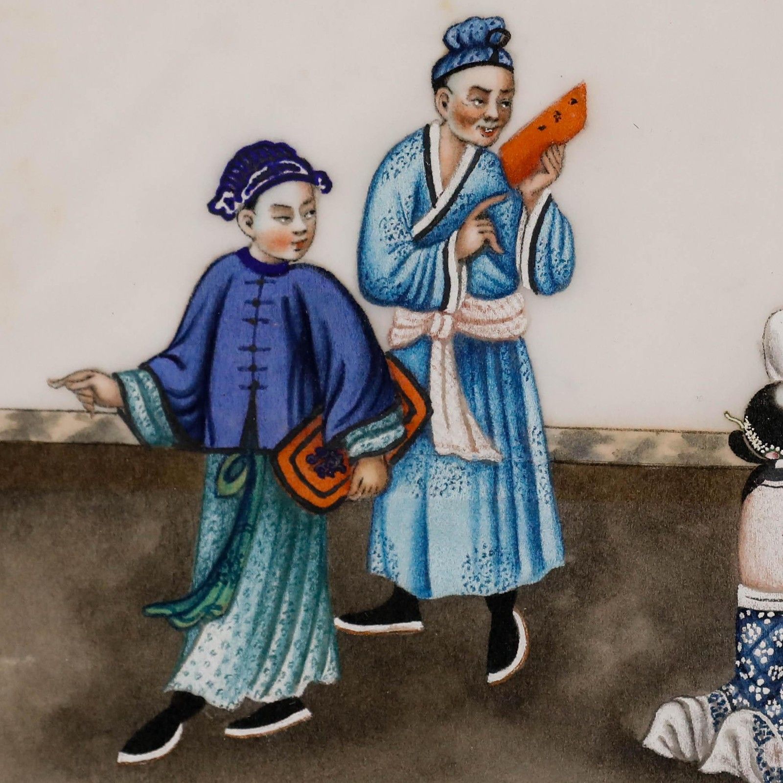 Chinese School 19th Century Watercolour The Arrival Of The Emperor photo 175.0