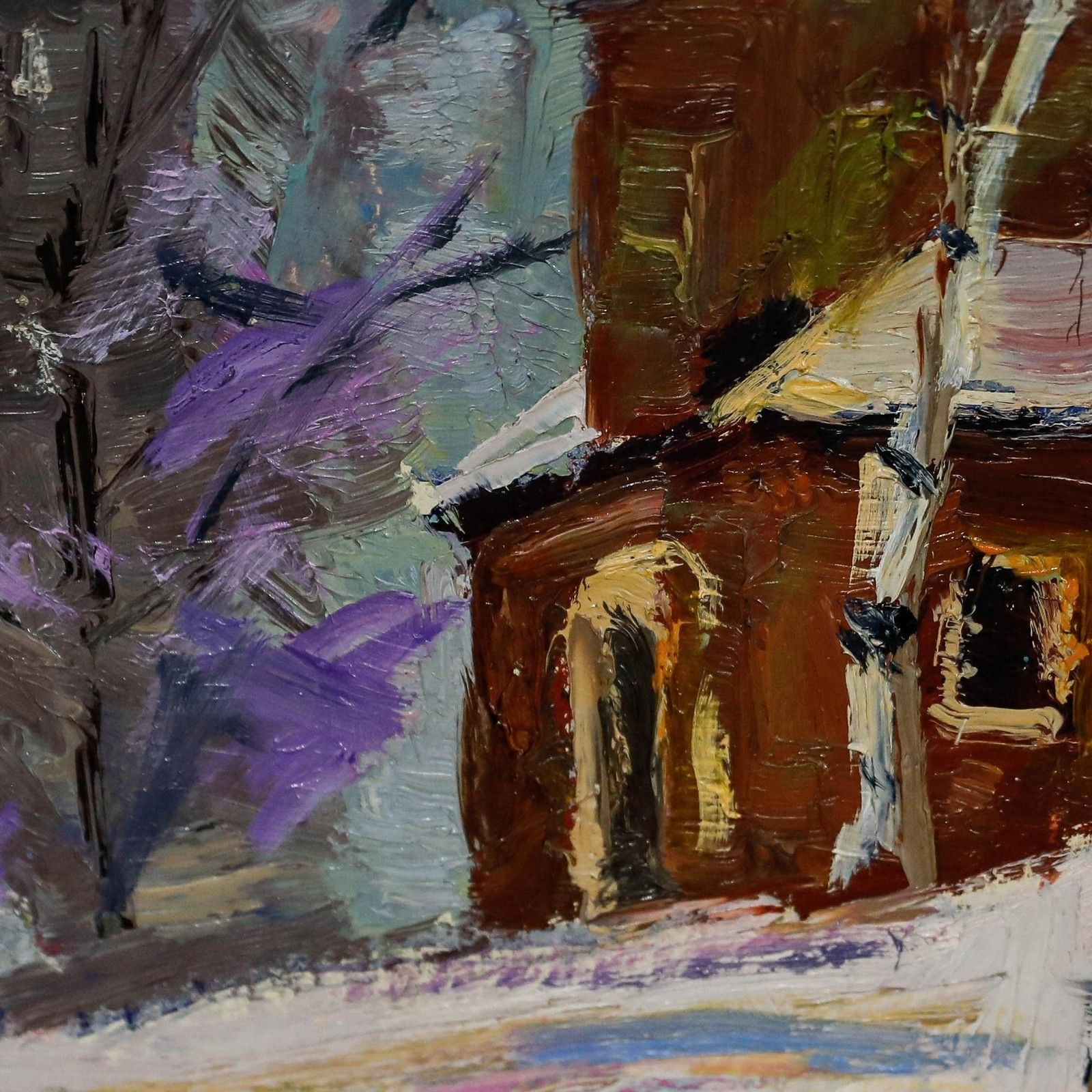 Vladimir Skriabin (1927 1989) Framed Mid 20th Century Oil, Winter Landscape photo vinterior