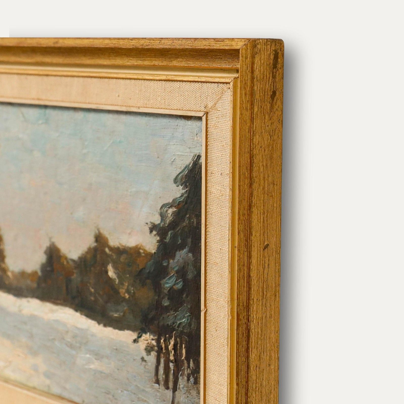 Hermanus Van Oosterzee (1863 1933) Early 20th Century Oil, Snowy Forest photo 275.0