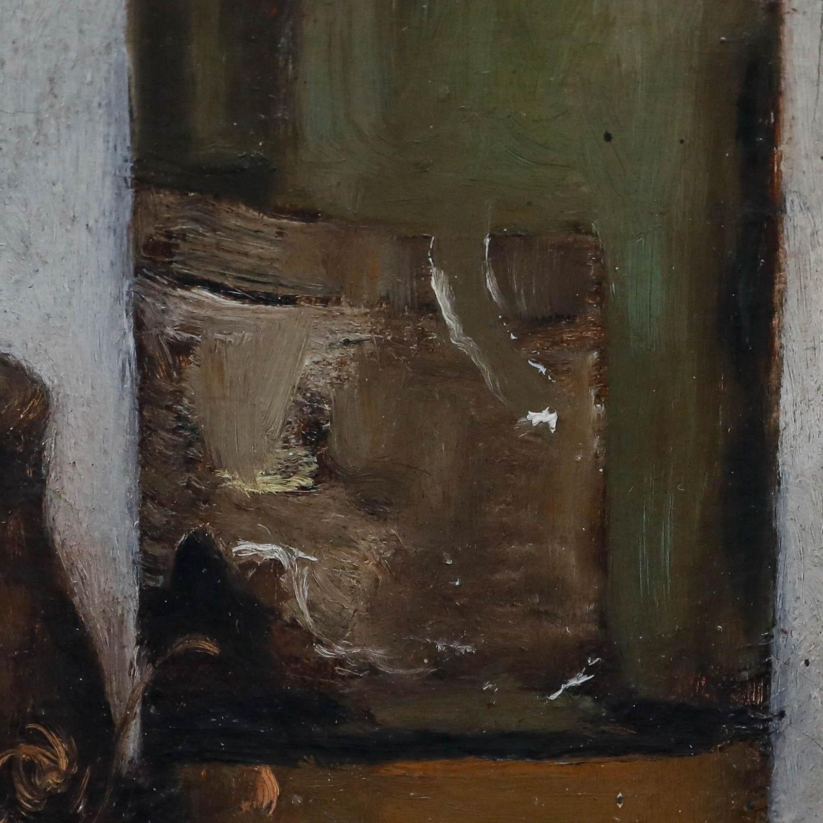 Frans De Nocker (1884 1955) Framed Oil, Still Life With Bottle & Onions photo vinterior