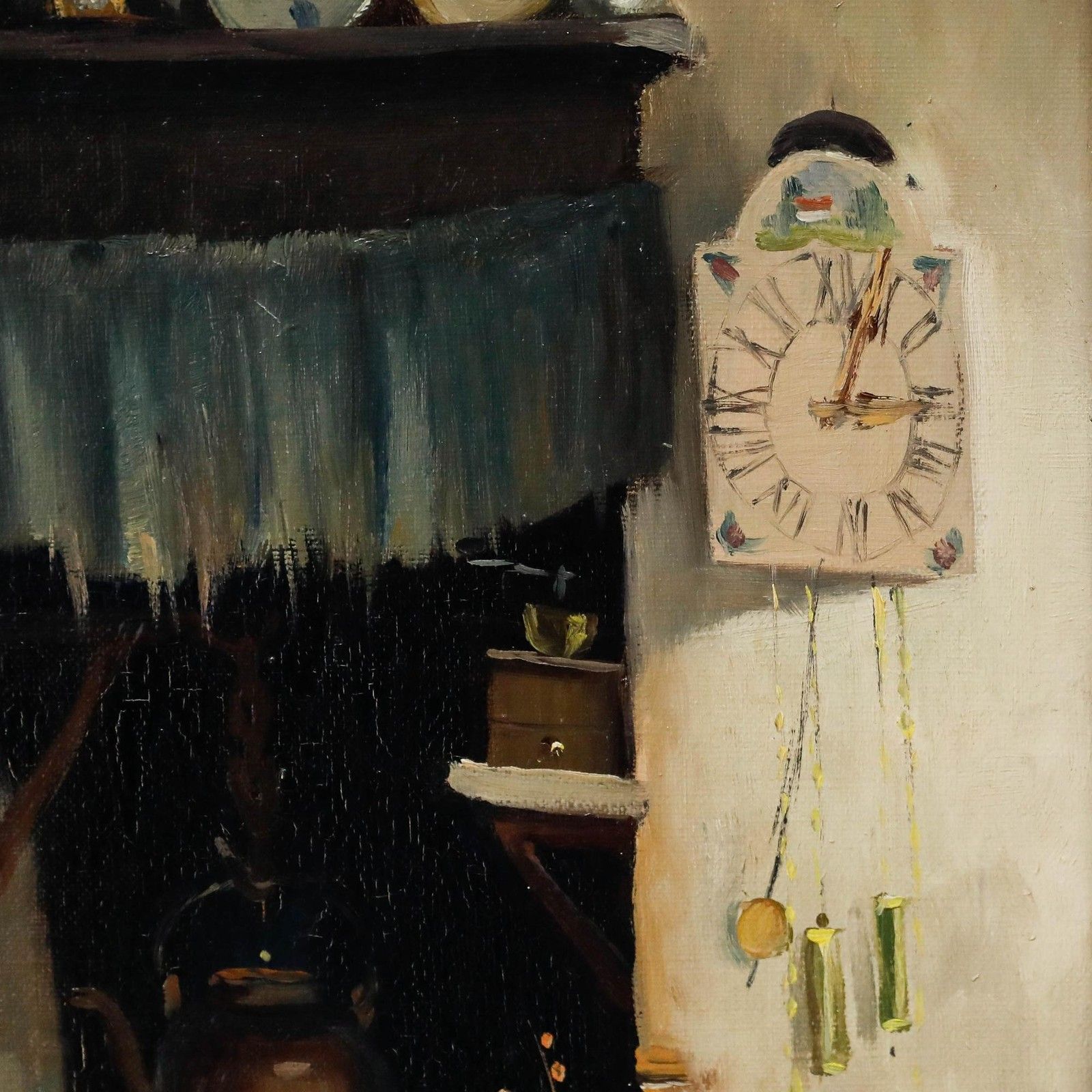 Arie J. Zwart (1903 1981) Framed Mid 20th Century Oil, Old Brabant Interior photo vinterior