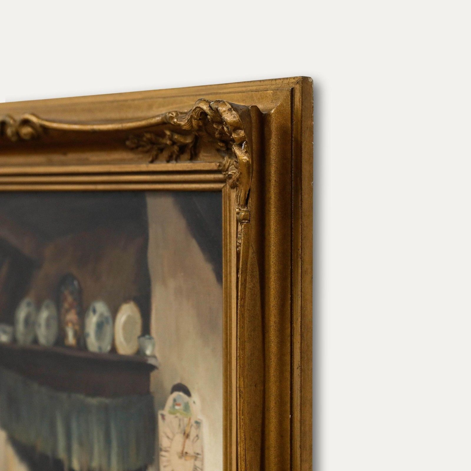 Arie J. Zwart (1903 1981) Framed Mid 20th Century Oil, Old Brabant Interior photo buy