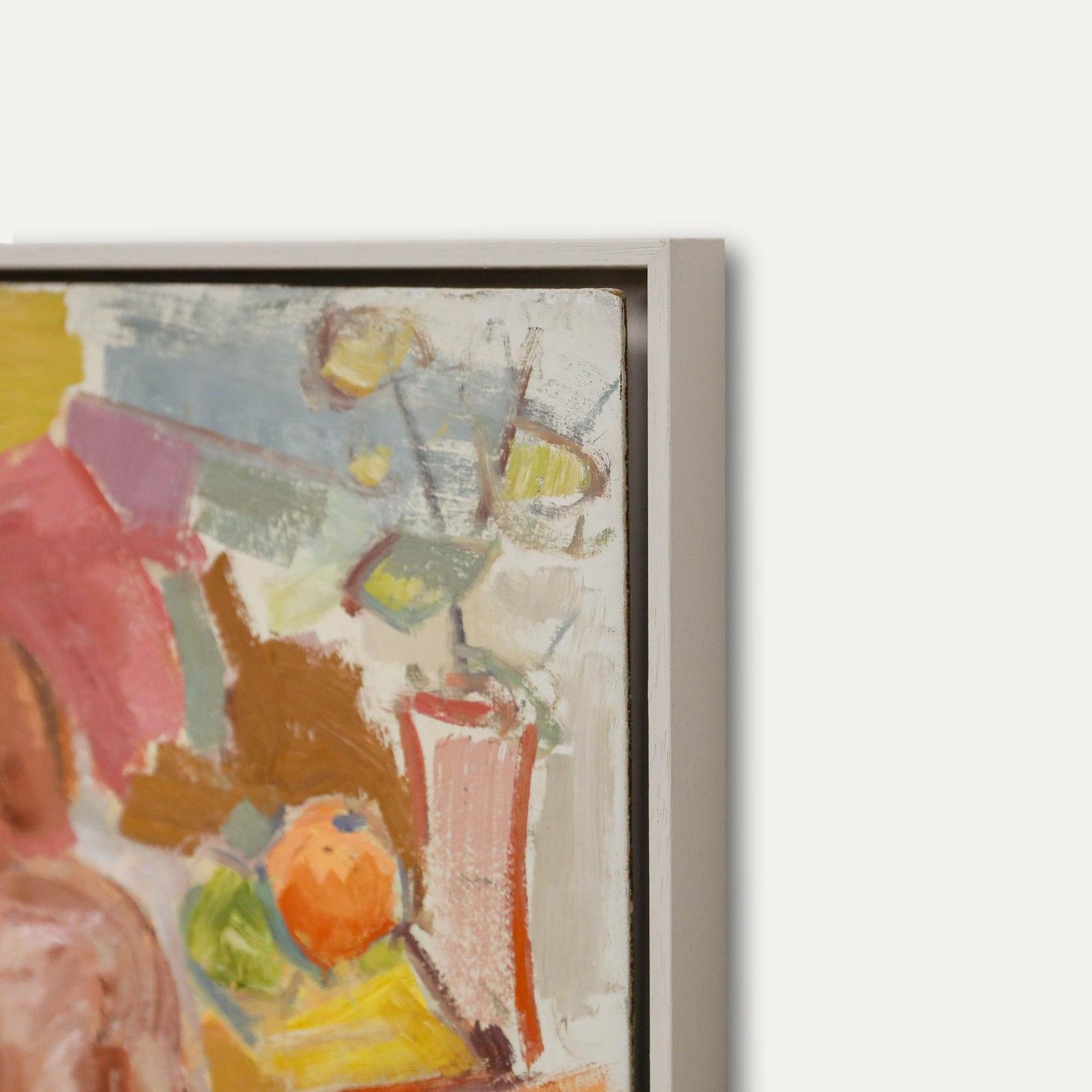 Gerald A. Meares (1911 1975) 20th Century Oil, Nude In A Patterned Room photo 995.0