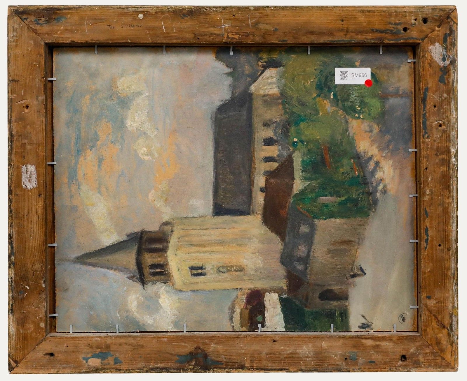Cecile Hertz Eyrolles (1875 1974) Framed Oil, Pink & White Bouquet photo Art