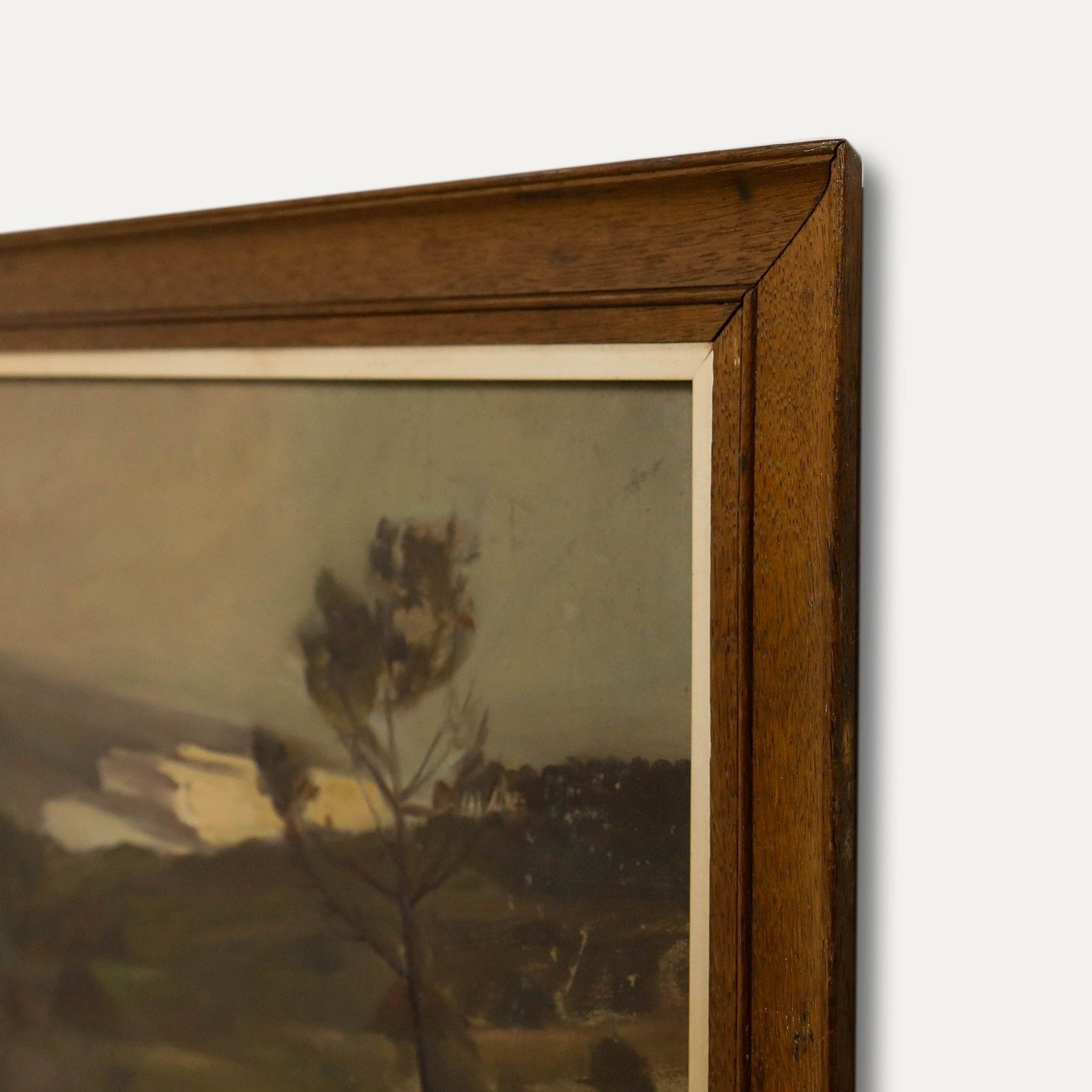 Cecile Hertz Eyrolles (1875 1974) Framed Mid 20th Century Oil, Grey Coastline photo vinterior