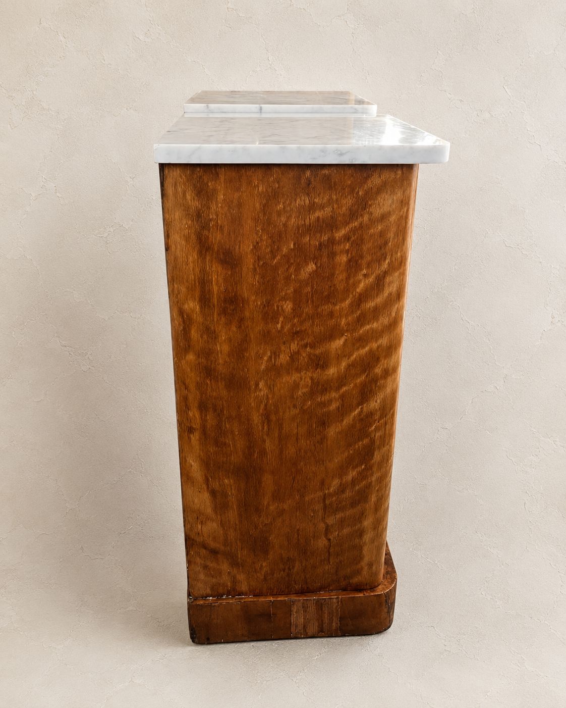 Near Pair Of Marble Topped Figured Mahogany Bedside Cabinets Circa 1930 photo Furniture