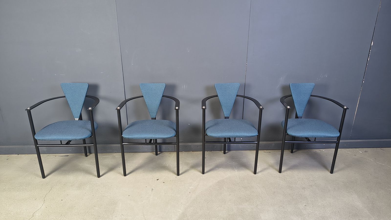photo furniture Vintage Dining Chairs By Belgo Chrom, Set Of 4   1980s
