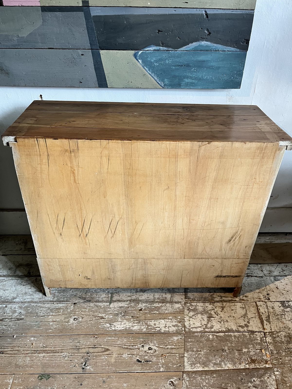 Truffle Painted Edwardian 2 Drawer Sideboard photo furniture