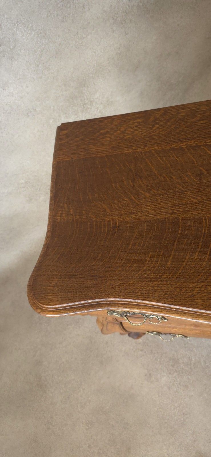 photo buy Dutch Bombe Oak Chest Of Drawers Small Commode Vintage Ball & Claw Feet