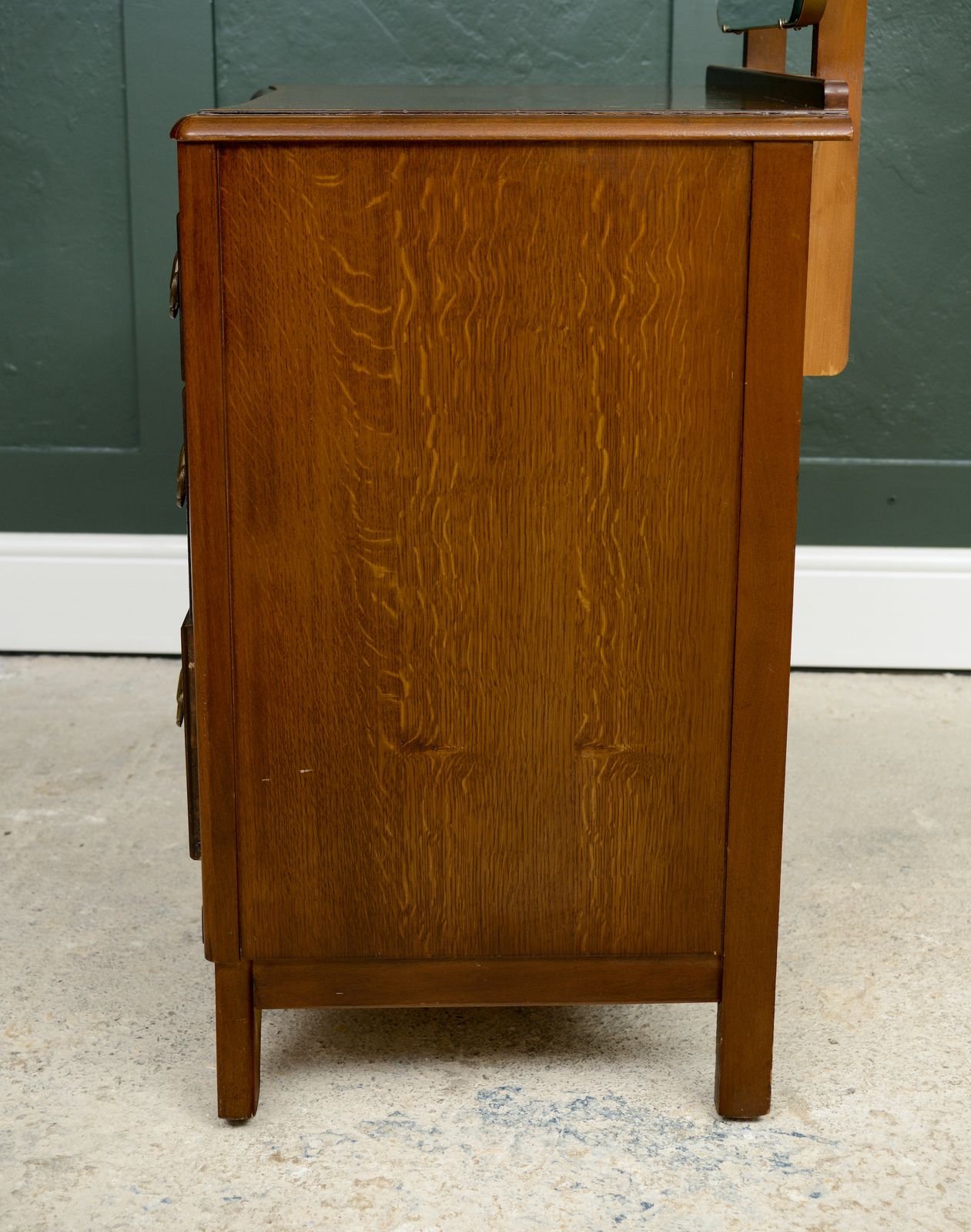 275.0 Lebus Oak Dressing Drawers   1940s   Removable Mirror photo