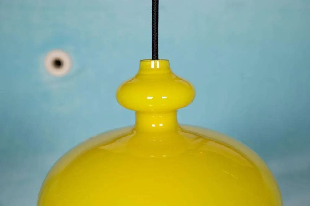 Vintage Glazen Hanglamp Hans Agne Jakobsson. photo Verlichting