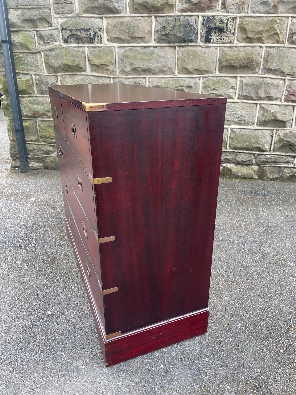 Quality Mahogany Brass Bound  Chest Of Drawers photo buy