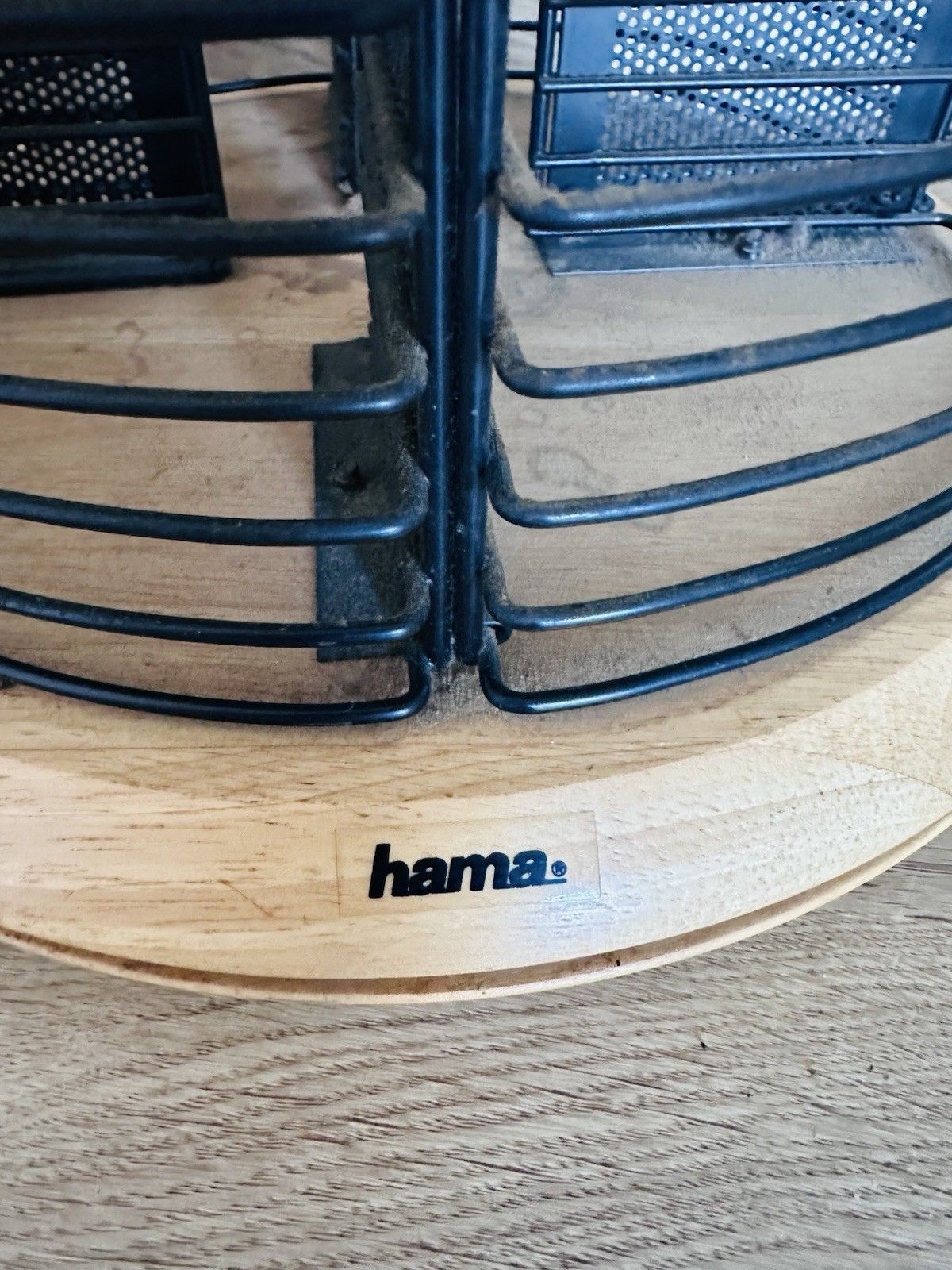 Hama Rotating Cd Dvd Storage Tower 144 Disc Wood Metal Stand 60cm photo furniture