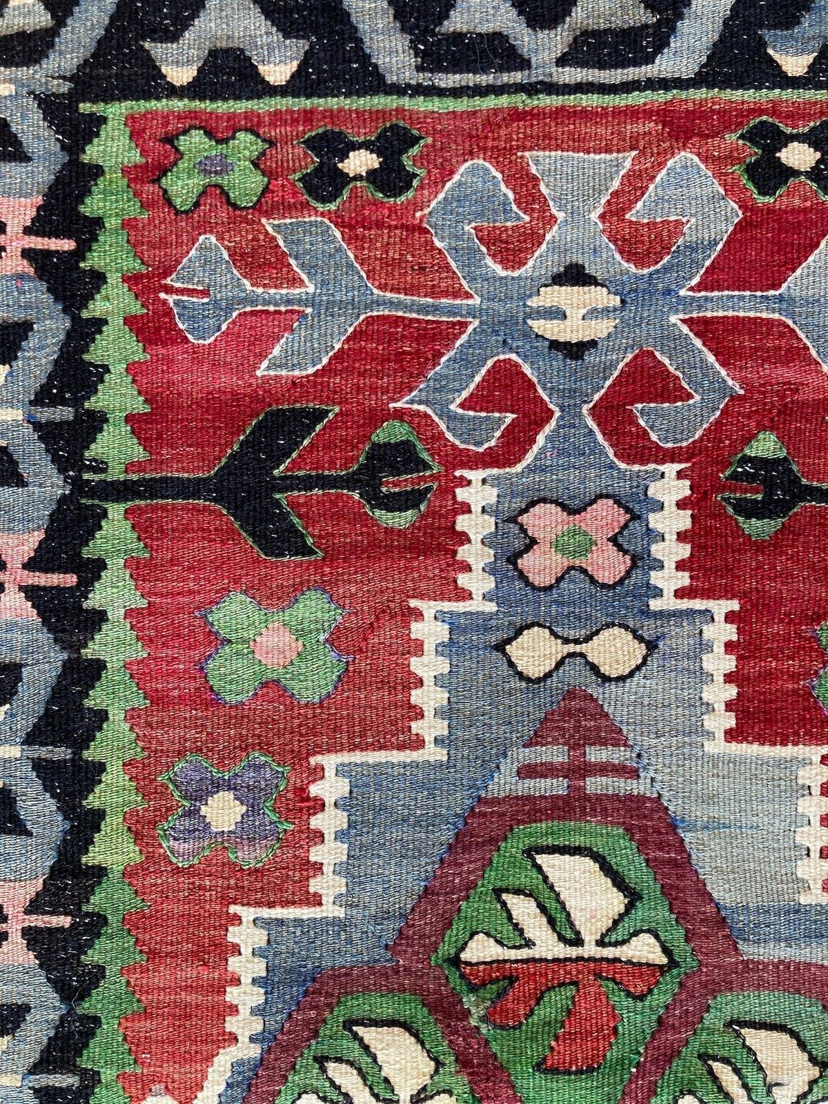 330.0 Vintage Anatolian Kilim 1.32m X 0.77m photo