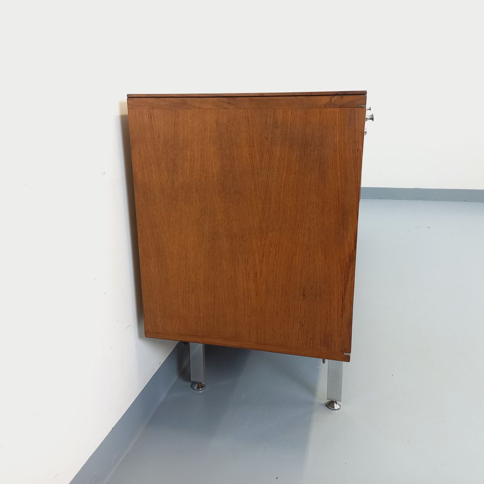 photo for sale Modernist Sideboard By Alain Richard In Rosewood And Chromed Metal