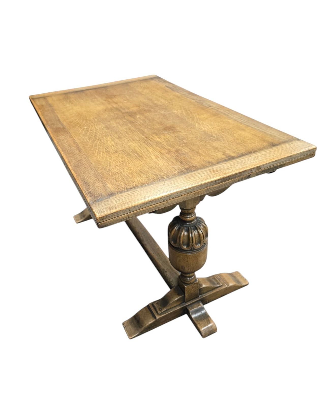 photo for sale Vintage Oak Extending Dining Table With 6 Chairs