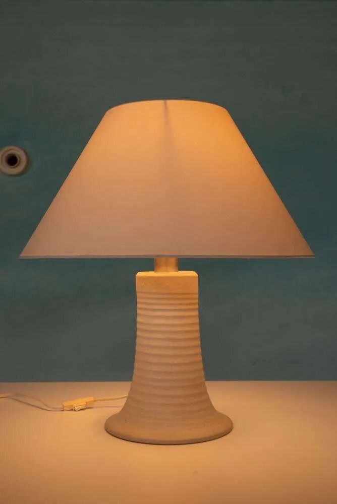Bohemian Tafellamp Jaren 60/70, Natuurlijke Geribbelde Tinten. photo buy