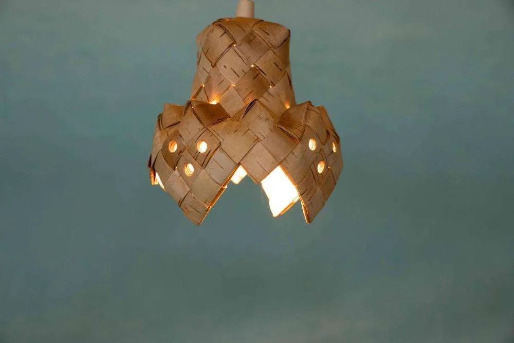 photo for sale Vintage Scandinavian Pendant Lamp From The 1960s, Japandi Pendant.