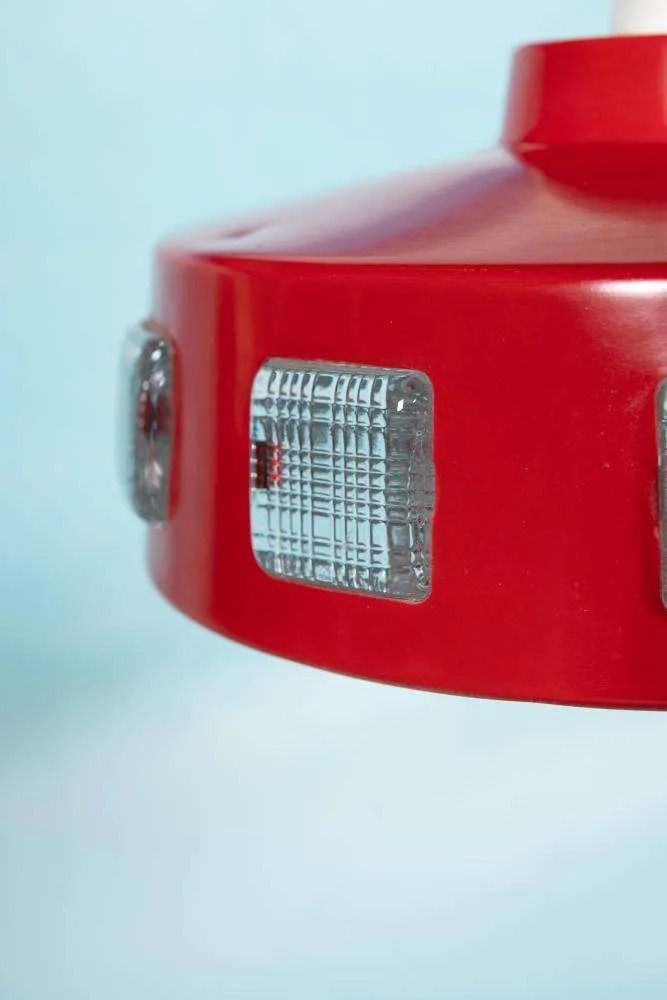 photo furniture Space Age Seventies Pendant Lamp Sweden, Vintage Glass Pendant.
