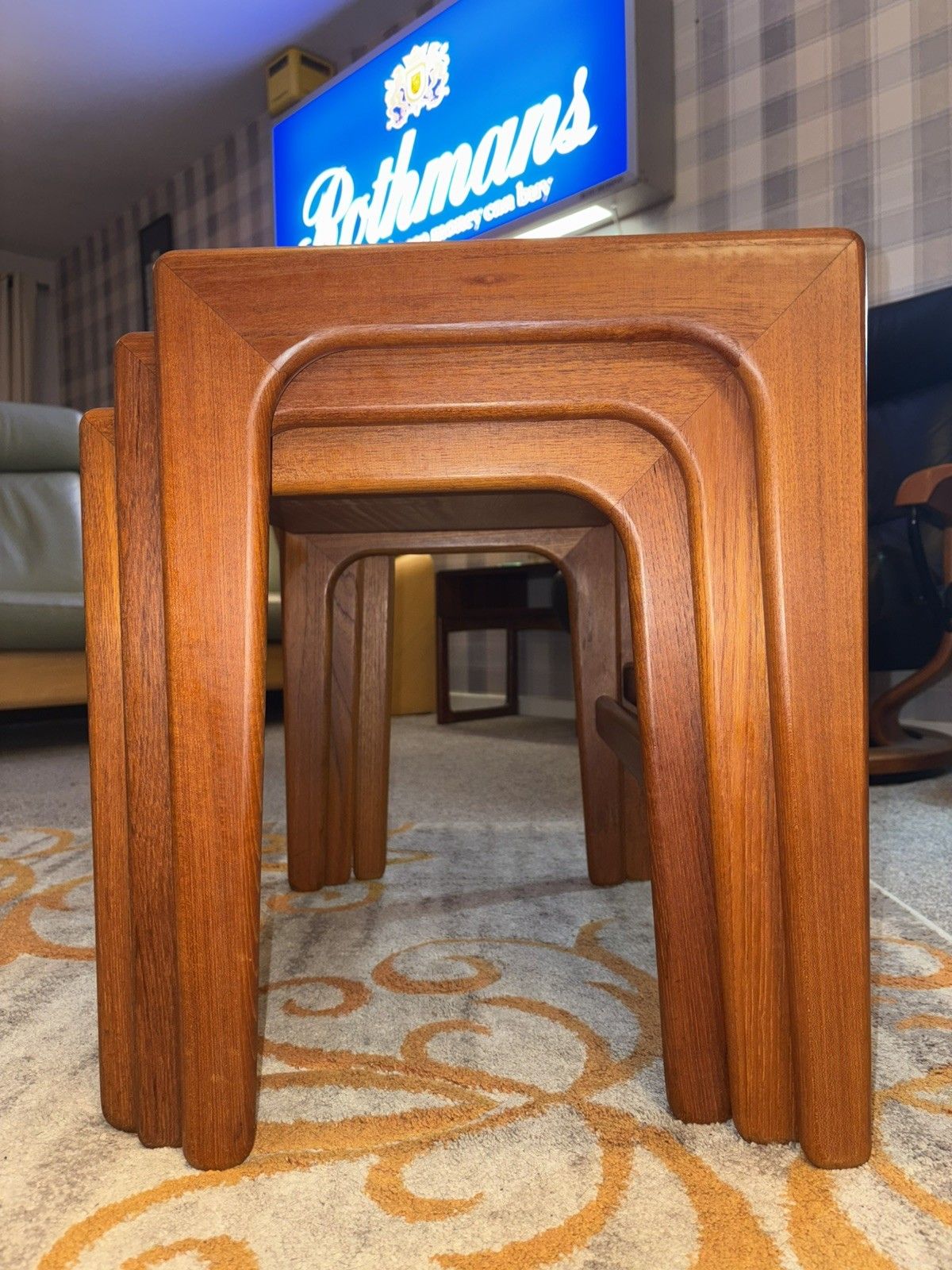 Mid Century Danish Salin Teak Nest Of Tables G Plan Era  Retro Vintage photo 285.0