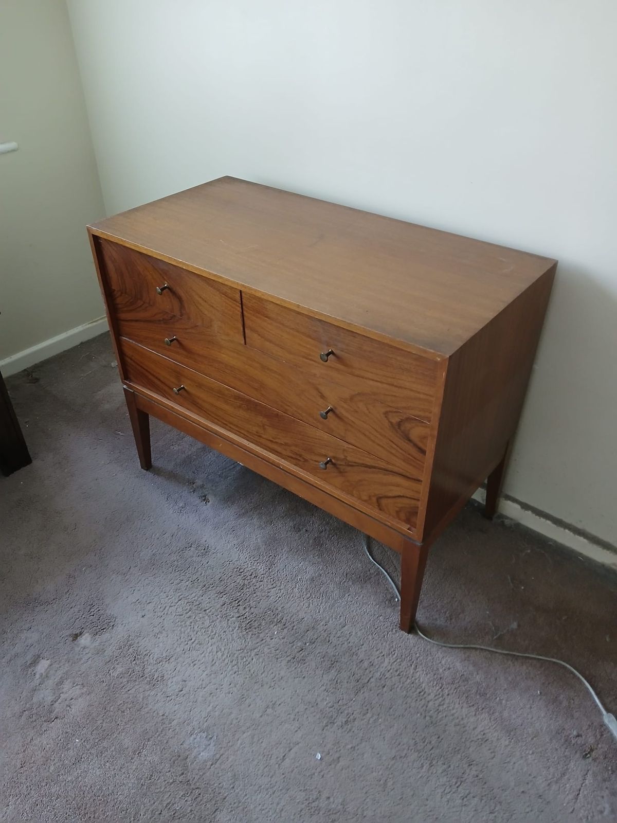Mid Century Uniflex Chest Of Drawers. Sold Individually Ir As A Set With With A Matching Dresser And Wardrobe