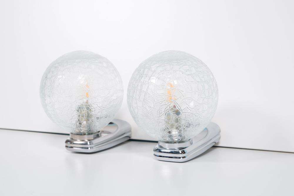 Set Space Age Wandlampen Jaren 70/80, Vintage Wall Sconces. photo 192.0