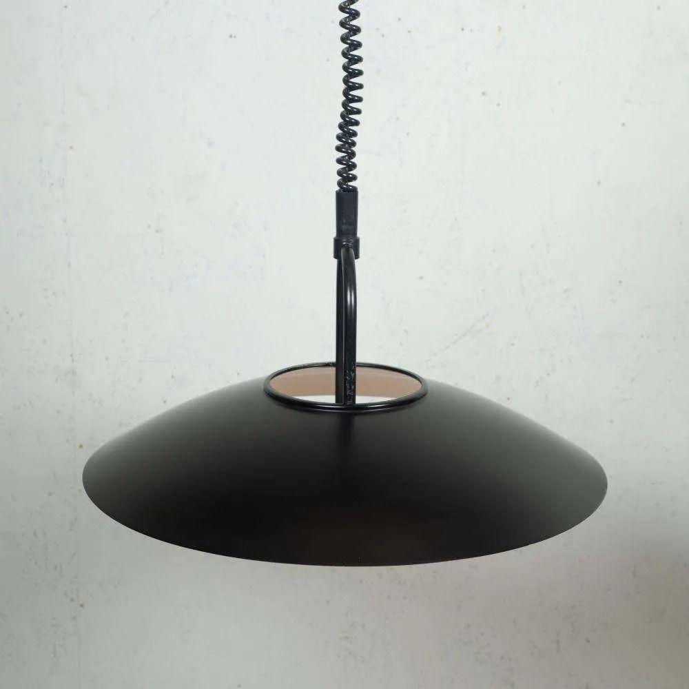 Postmodern Minimalistische Hanglamp Jaren 1980, In Hoogte Verstelbaar photo for sale