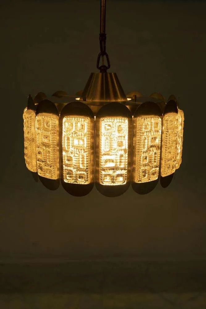 Vintage Vitrika Hanglamp, Ca. Jaren 1960, Deens Design, Regency.